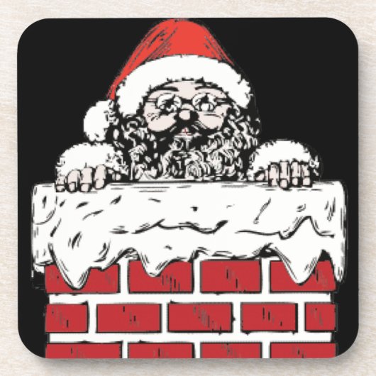 すすけたサンタコースター6体 コースター (正面)