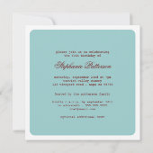 すすり泣きまたはワインのマイル標石の誕生日のパーティの招待状 招待状 (裏面)