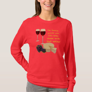 すすり泣きを用いるチーズ Tシャツ