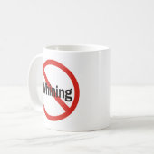 すすり泣くこと コーヒーマグカップ (正面左)