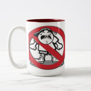 すすり泣くコーヒー・マグをストップ ツートーンマグカップ