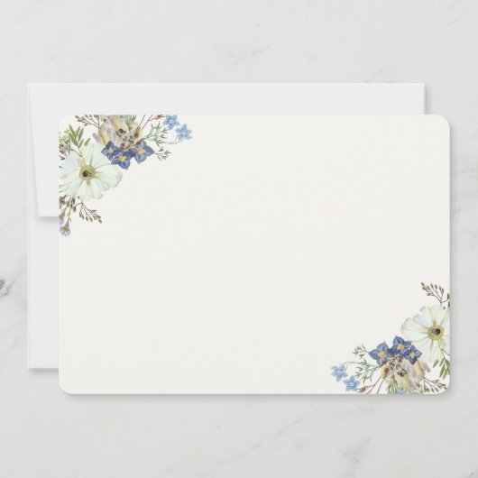 すすり、大会を見、そして男の子の招待のbohoに挨拶して下さい 招待状 (裏面)