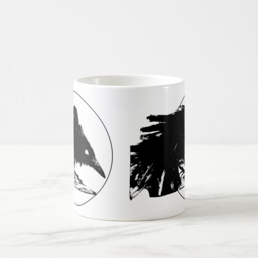 すす黒のワタリガラス コーヒーマグカップ (中央)