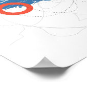 すずき子 – レトロモダン抽象芸術ポスター ポスター (角)