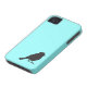 すずめのシルエットのシックで青いつばめの鳥 Case-Mate iPhoneケース (下部)