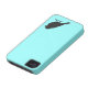 すずめのシルエットのシックで青いつばめの鳥 Case-Mate iPhoneケース (上部)