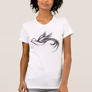 すずめの擦り切れたな、ずたずたに裂かれたヴィンテージのスタイルの女 Tシャツ