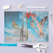 すずめの日本人のティッシュペーパー 薄葉紙 (クラフト)