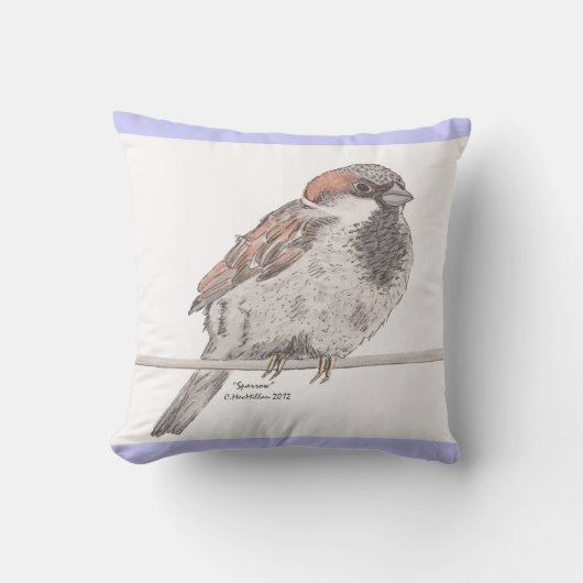 すずめの枕 クッション (正面)