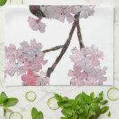 すずめ、桜 キッチンタオル (折り畳み)
