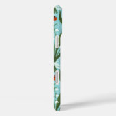 すずらんとてんとう虫の対称性 グリーン Case-Mate iPhoneケース (裏面 / 右)