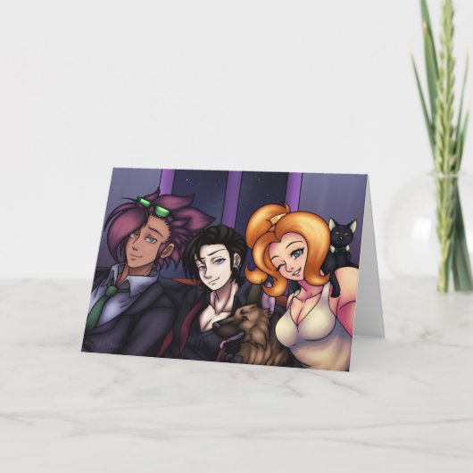 すっかり着飾って カード (正面)