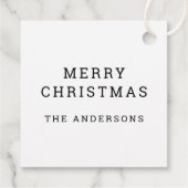 すてきかわいいサンタクロース | ホホホホークリスマスパーティー フェイバータグ (裏面)