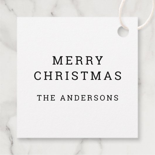 すてきかわいいサンタクロース | ホホホホークリスマスパーティー フェイバータグ (裏面)