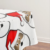 すてきで黒いサンタ テーブルクロス (インサイチュ)