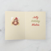 すてきなクリスマスのフクロウ シーズンカード (内部)