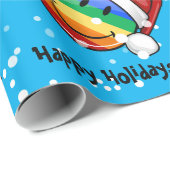 すてきなゲイプライドの旗のクリスマスのスタイル ラッピングペーパー (ロールコーナー)