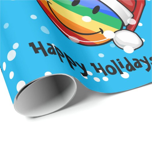 すてきなゲイプライドの旗のクリスマスのスタイル ラッピングペーパー (ロールコーナー)