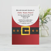 すてきなサンタのギフト交換パーティの招待状 招待状 (スタンド正面)