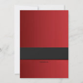 すてきなサンタのギフト交換パーティの招待状 招待状 (裏面)