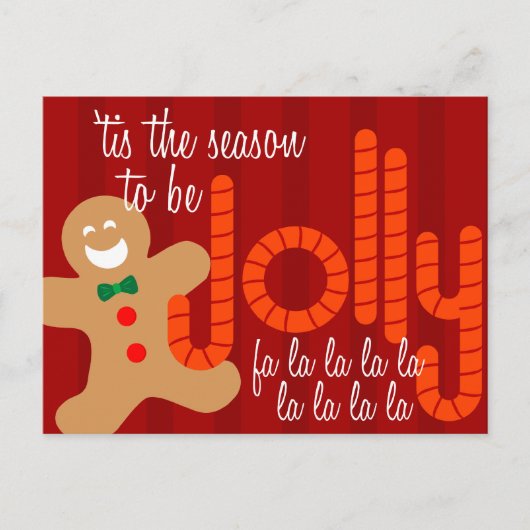 すてきなジンジャーブレッドマン シーズンポストカード (正面)