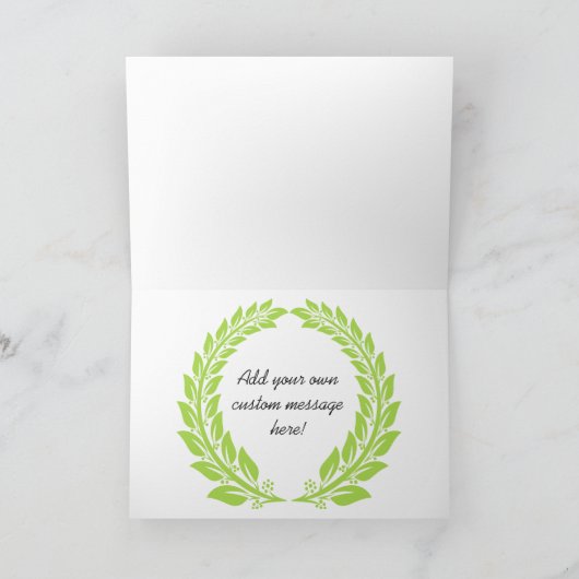 すてきなトリニダードの旗のクリスマスのスタイル シーズンカード (内部)