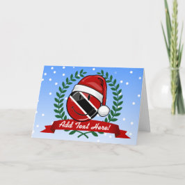 すてきなトリニダードの旗のクリスマスのスタイル シーズンカード