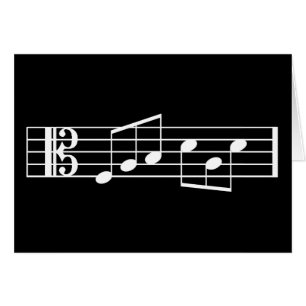 すてきなパパ音楽ノートの父の日カードALTOクレフ、音符記号