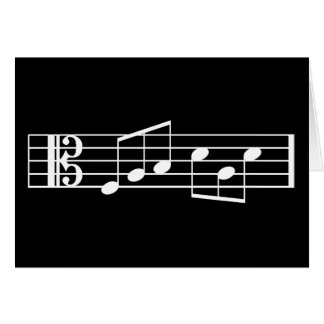 すてきなパパ音楽ノートの父の日カードALTOクレフ、音符記号