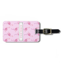 すてきなピンクのフラミンゴの水彩模様