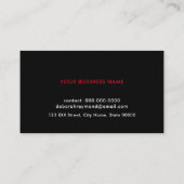 すてきなフェミニングラフィック赤い唇美しいメイク 名刺 (裏面)