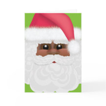 すてきな休日の黒いですかアフリカ系アメリカ人のサンタ