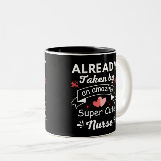 すてきな可愛いナースすごいに既に夢中 ツートーンマグカップ (正面右)
