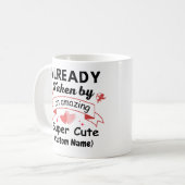 すてきな可愛すごいさにカスタム酔う コーヒーマグカップ (正面左)