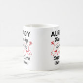 すてきな可愛すごいさにカスタム酔う コーヒーマグカップ (中央)