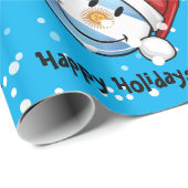 すてきな微笑のアルゼンチンの旗の休日 ラッピングペーパー (ロールコーナー)