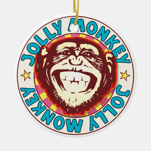 すてきな猿 セラミックオーナメント (正面)