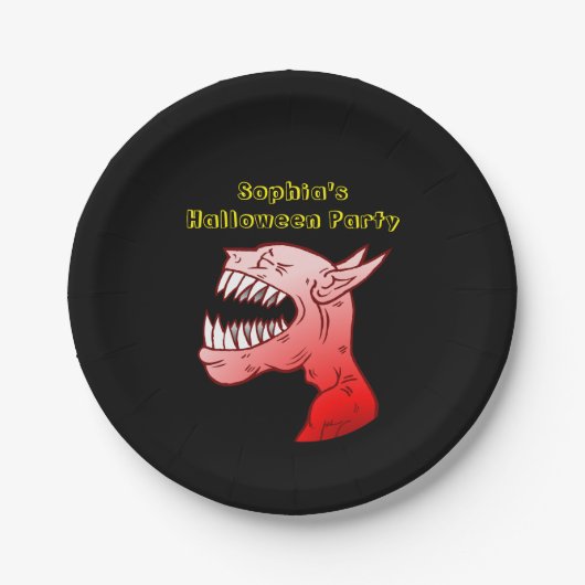 すてきな笑い声でグールする ペーパープレート (正面)