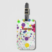すてきな美カッコいいしいブカラフルバブ  ラゲッジタグ (正面縦)