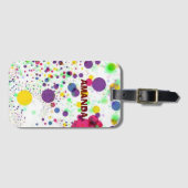 すてきな美カッコいいしいブカラフルバブ  ラゲッジタグ (正面横)