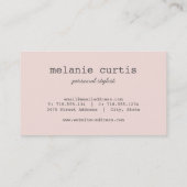 すてきな金ゴールドのフェイクなグリッターのハートのピンク 名刺 (裏面)