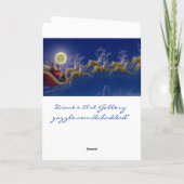 すてきな雪だるま及び森林友人のクリスマスカード シーズンカード (裏面)