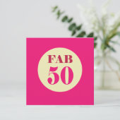 すてきな50第50誕生日の招待状 招待状 (スタンド正面)