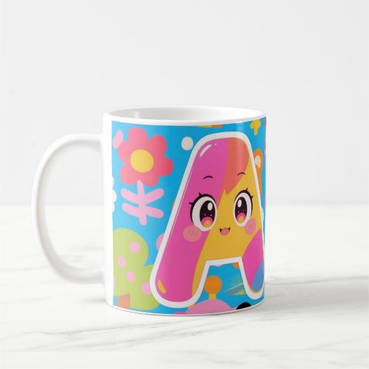 すてきなA友達マグ コーヒーマグカップ (左)