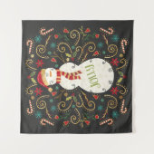 すてきなOtomiの休日の雪だるま タペストリー (正面)