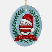 すてきなWashhington DCの旗のクリスマス セラミックオーナメント (右)