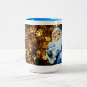 すてきクリスマスサンタクロース飲料マグカップ ツートーンマグカップ (中央)