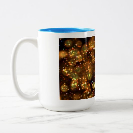 すてきクリスマスサンタクロース飲料マグカップ ツートーンマグカップ (左)