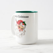 すてきクリスマスサンタツートーンマグカップ ツートーンマグカップ (正面左)