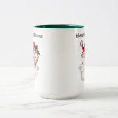 すてきクリスマスサンタツートーンマグカップ ツートーンマグカップ (中央)